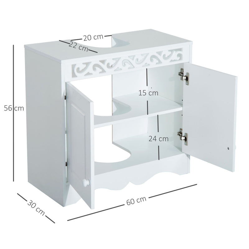White under-sink cabinet – image 3