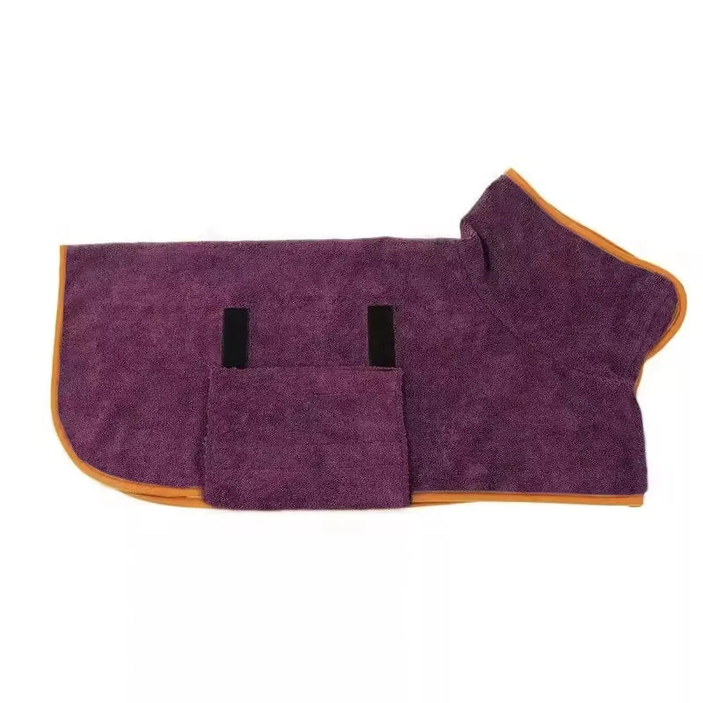 Quick-Dry Hooded Dog Bathrobe Towel