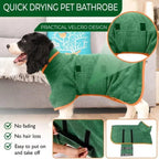 Quick-Dry Hooded Dog Bathrobe Towel