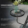 3-seater swing seat with glass tables – image 6