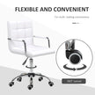 Mid-back faux leather desk chair – image 5