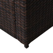 Brown rattan armchair set – image 7