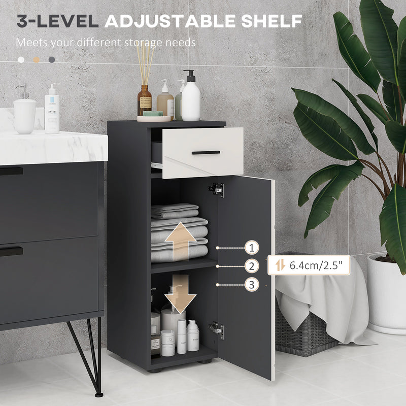 Slim grey bathroom cabinet – image 5