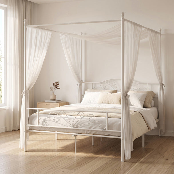 Double canopy bed frame – image 2