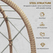 Standing rattan egg chair – image 6
