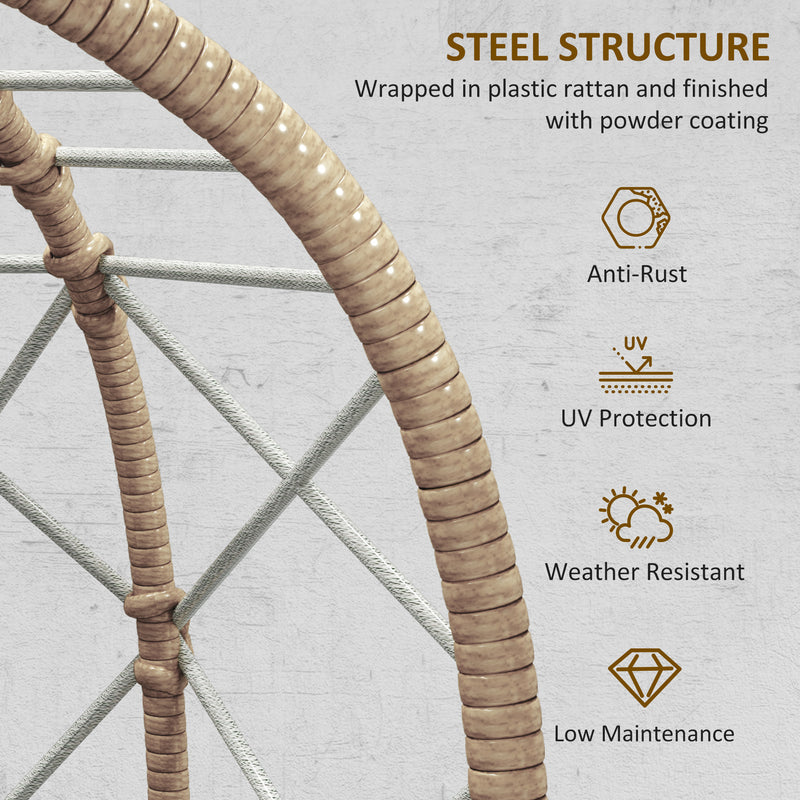 Standing rattan egg chair – image 6