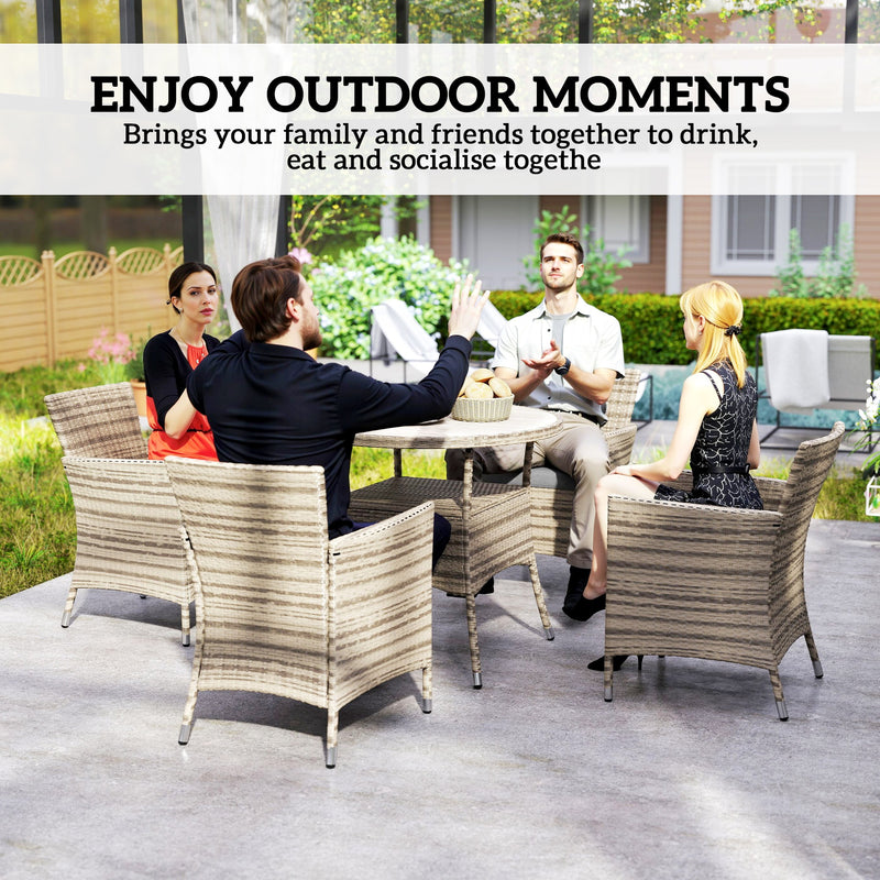 Rattan garden dining set – image 4