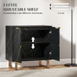 Black ribbed sideboard – image 5