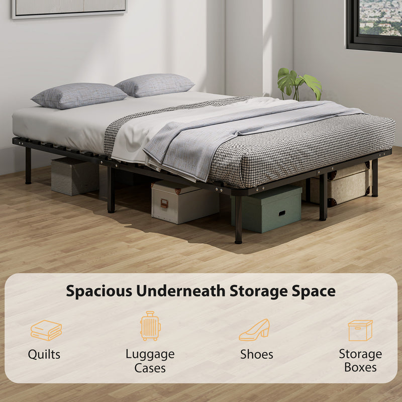 Double metal platform bed frame – image 5