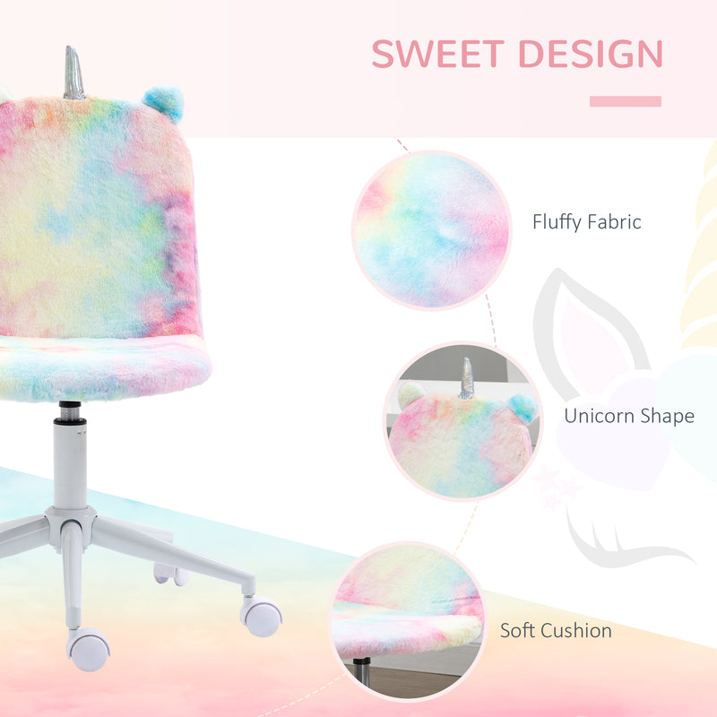 Fluffy unicorn desk chair – image 4