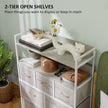White & natural 7-drawer storage unit – image 5