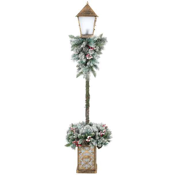 5ft LED Christmas Lamp Post on a white background