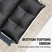 Black sun lounger cushions 190 x 56 cm – image 6