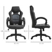 Faux leather swivel office chair – image 3