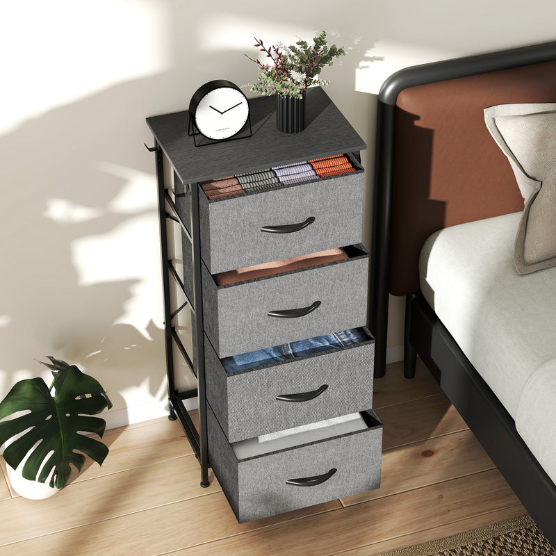 4-drawer fabric chest with side pockets – image 8