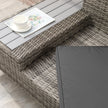 Light grey rattan corner sofa set – image 10