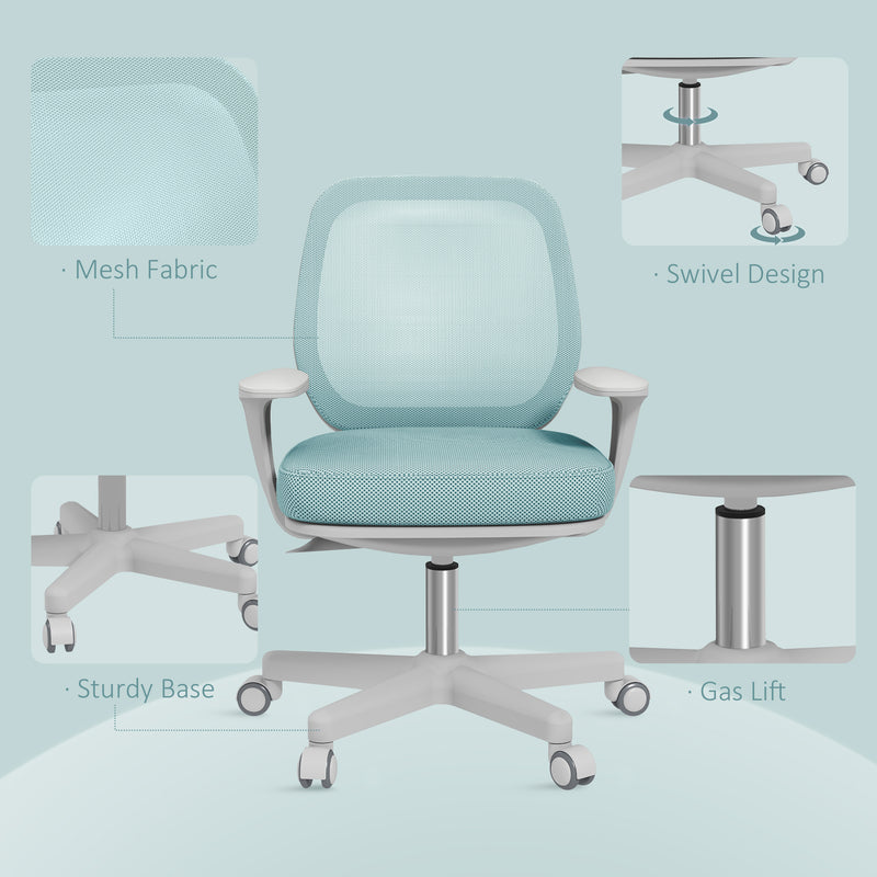Vinsetto 44-56cm Mesh Back Office Chair - Light Green – view 7