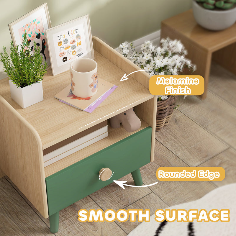 Green kids bedside table – image 7