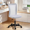 Vinsetto Mesh Office Chair Armless Swivel Executive Computer Desk Chair Adjustable Height Wheels White – view 10