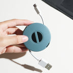 Portable Cable Storage Box for Travel and Office Use