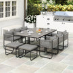 10-seater rattan cube dining set – image 9