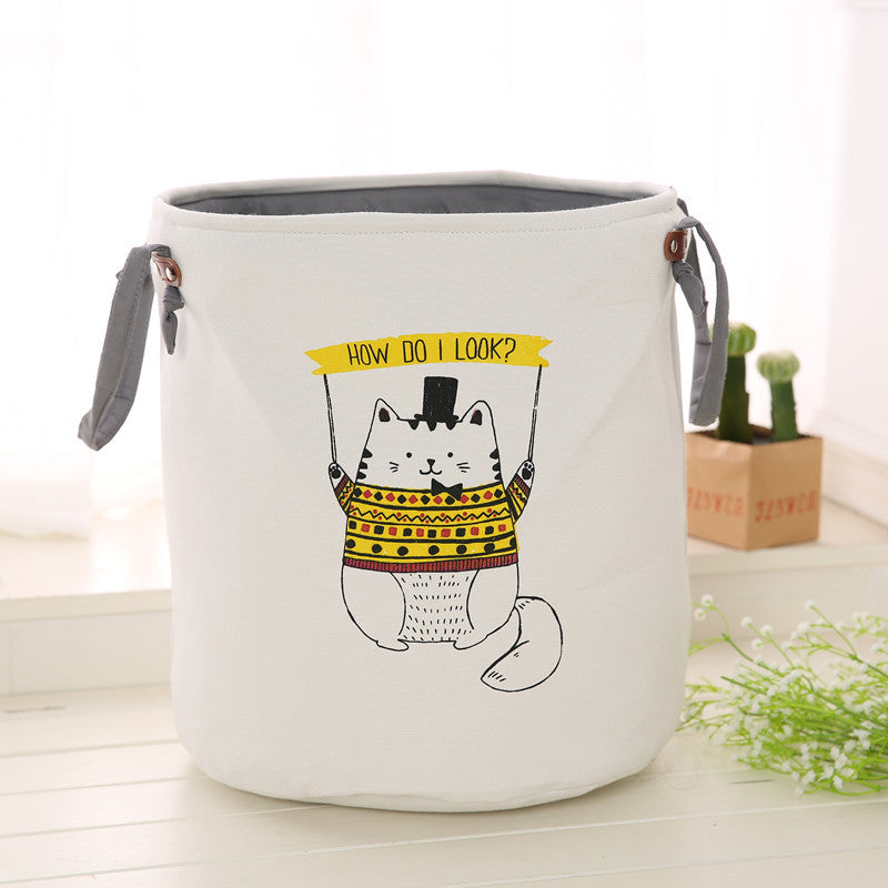 Thick Double-Layer Storage Bucket - Round Laundry Basket