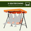 Orange 3-seater swing – image 6