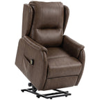 Power Lift Recliner Chair, Dual Motor Electric Lift Chair for Elderly with Remote Control, Brown