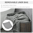 Corner bamboo laundry basket – image 5