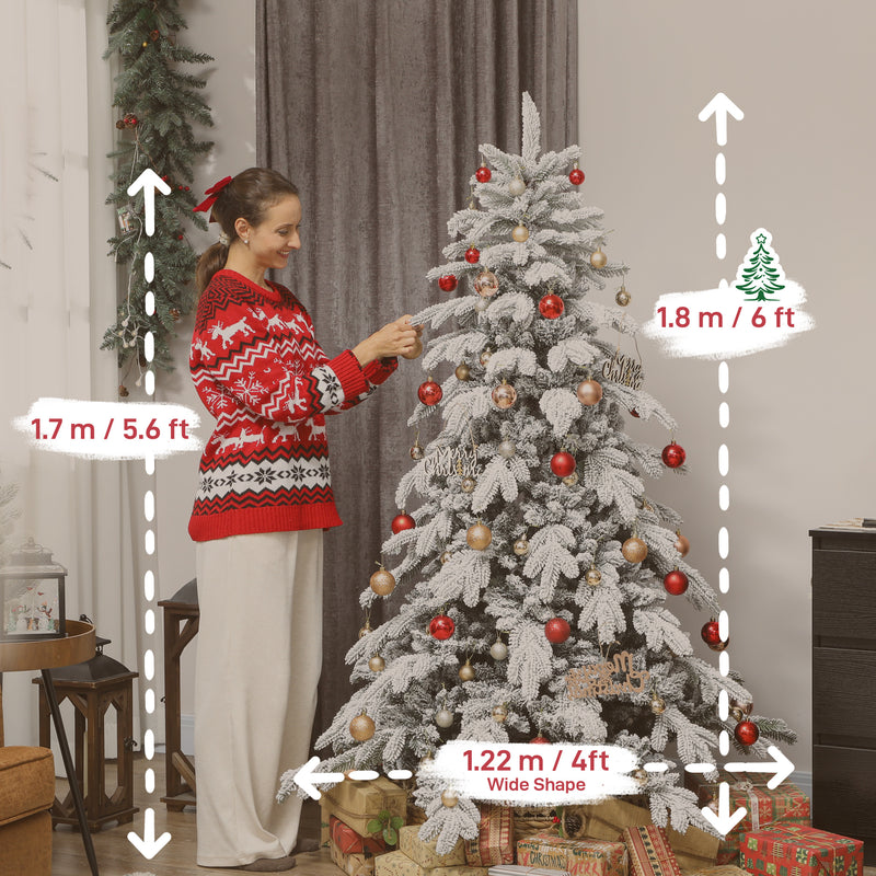 6ft super flocked Christmas tree – image 3