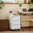 White 3-drawer lockable cabinet – image 2