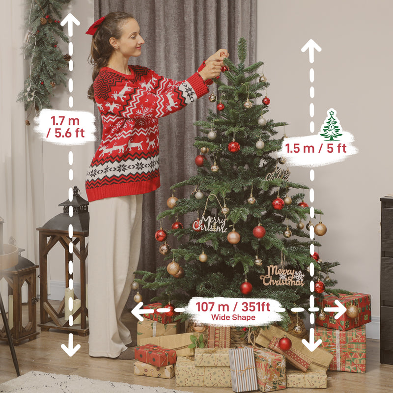 5ft wide artificial Christmas tree – image 3