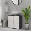 Light grey under sink cabinet – image 9
