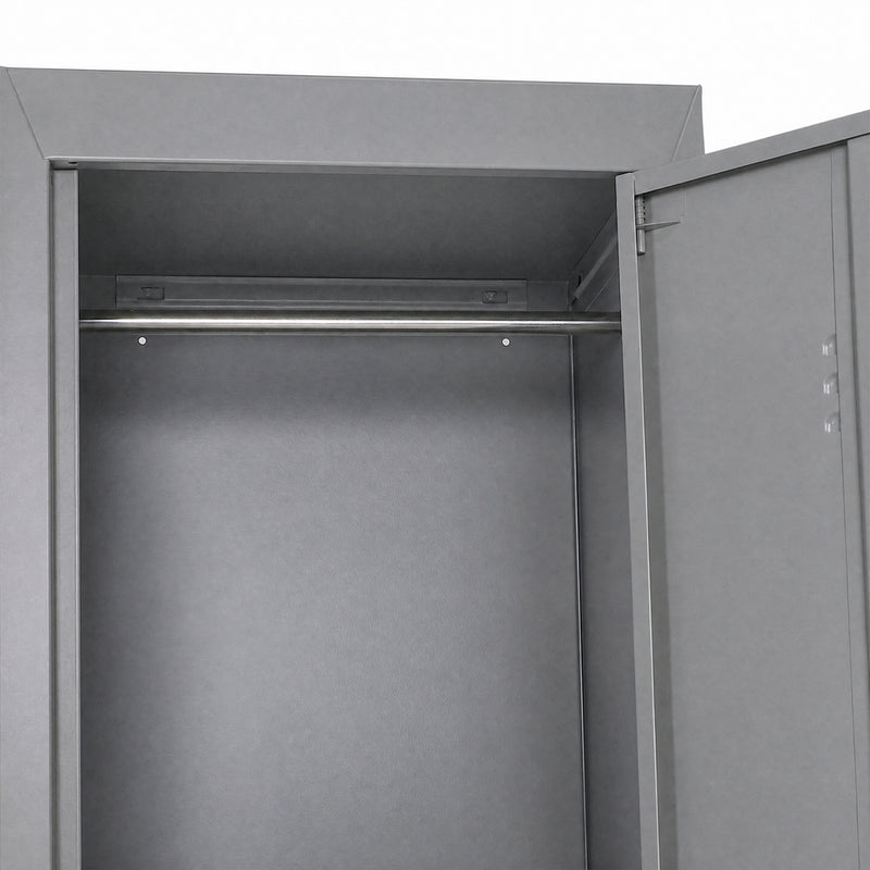 Grey steel locker cabinet – image 7