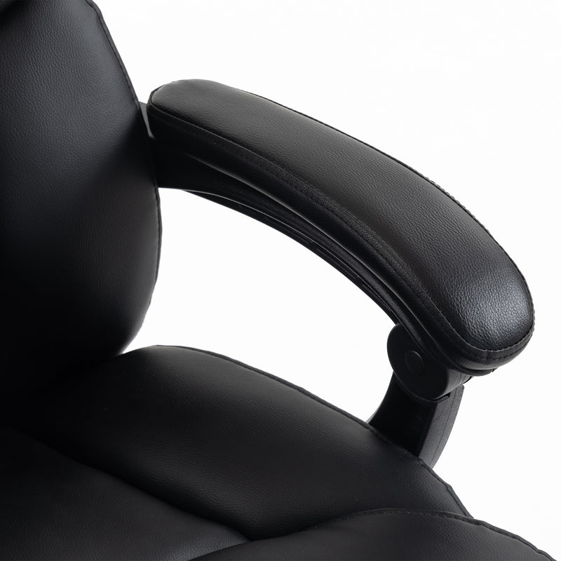HOMCOM Executive Office Chair, 180kg Big and Tall PU Desk Chair with Linked Armrests, Pocket Spring Cushion, Adjustable – view 10