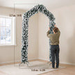 9ft snow-flocked Christmas tree arch – image 3