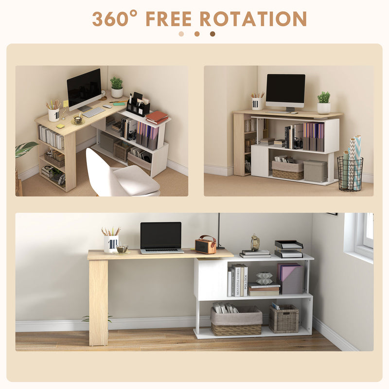 Rotating L-shaped corner desk – image 5