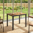 Extending acacia wood garden dining table – image 9