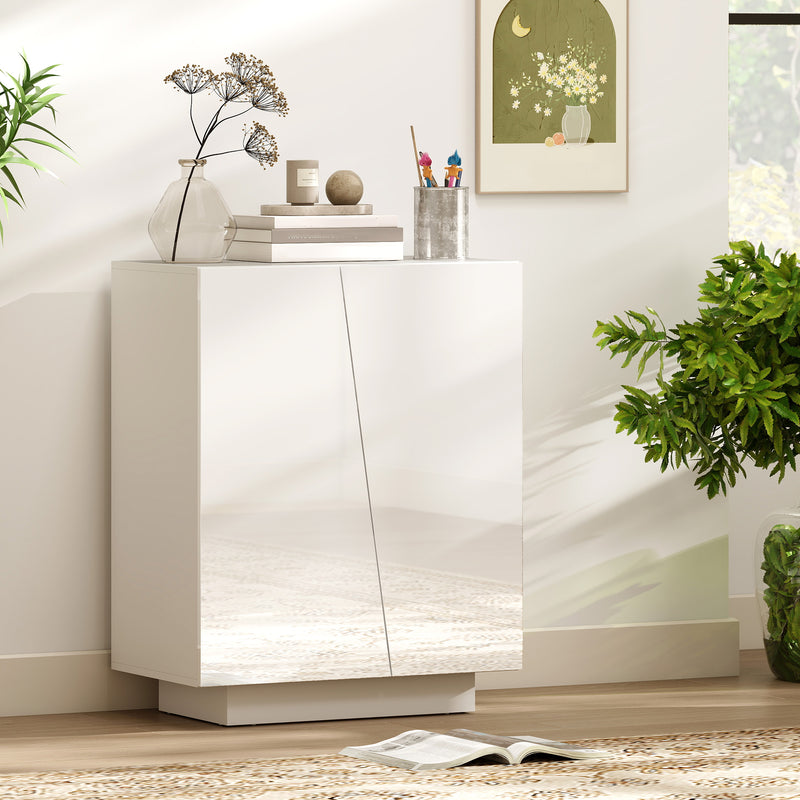 White gloss storage cabinet – image 9