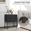 Raised ridged bedside table – image 6