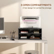 Black desktop printer stand – image 4