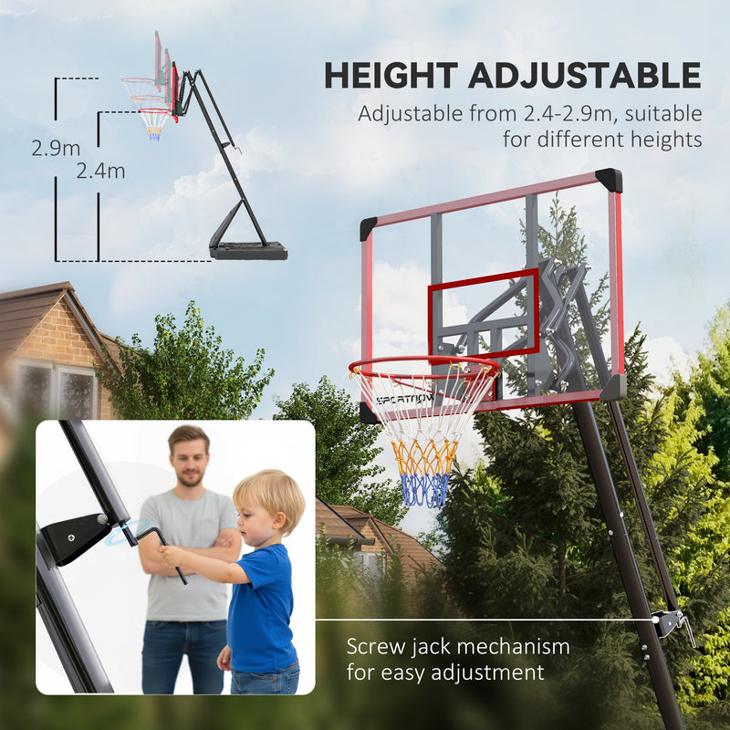 Adjustable basketball hoop and stand – image 4