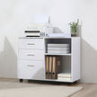Mobile printer stand with drawers – image 7