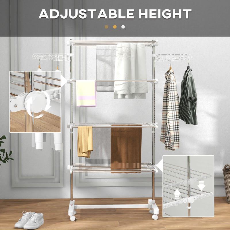 4-shelf clothes airer – image 4