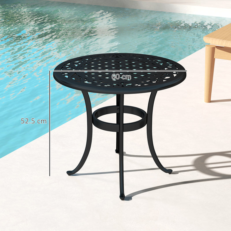 Cast aluminium side table – image 3