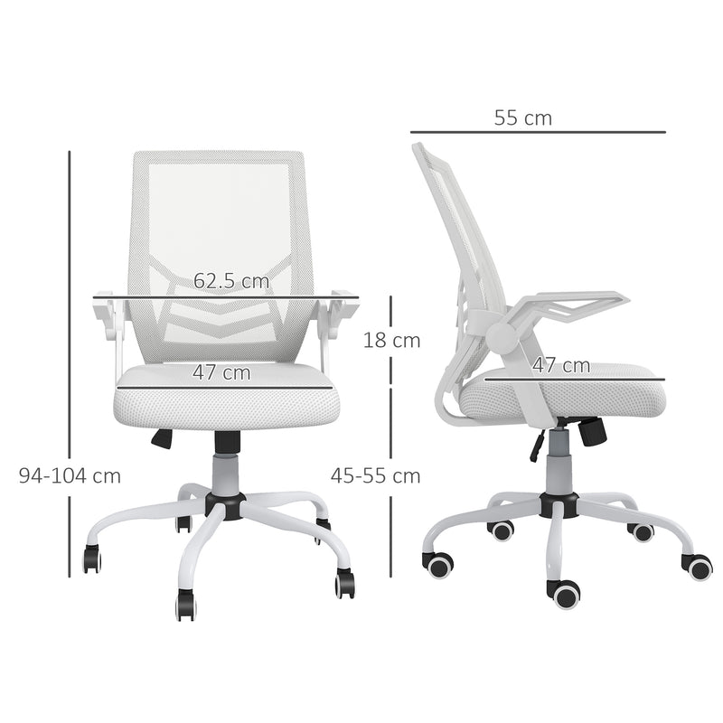 White mesh office chair – image 3