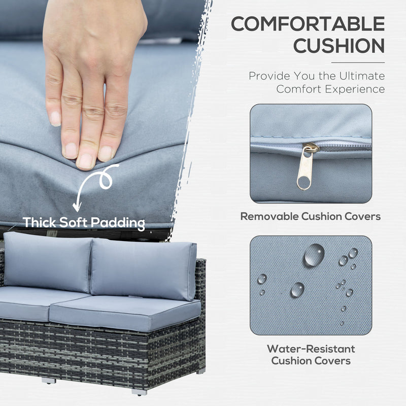 Rattan corner sofa set – image 5