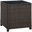 Square rattan side table – image 10