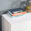 White push-open sideboard 117 cm – image 9