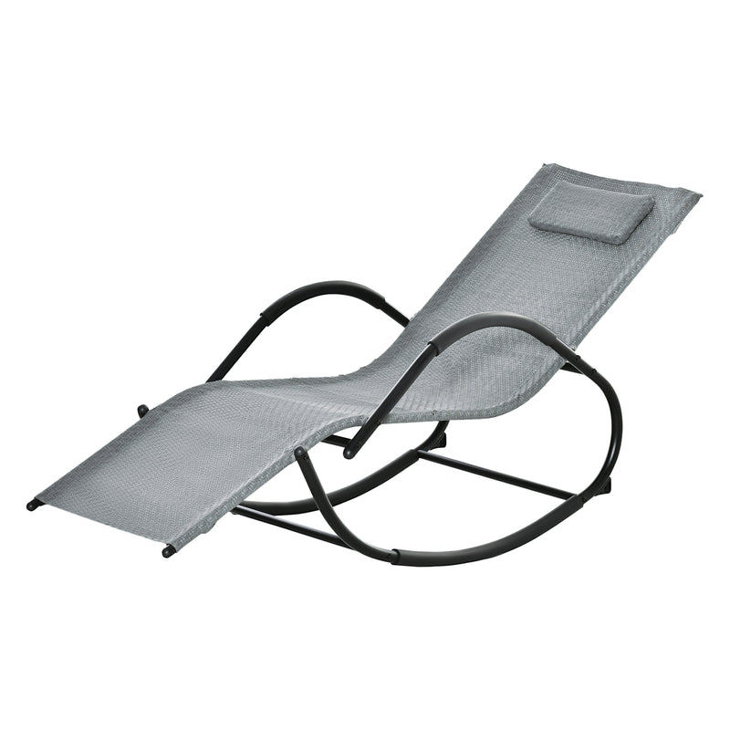 Grey rocking lounger – image 10
